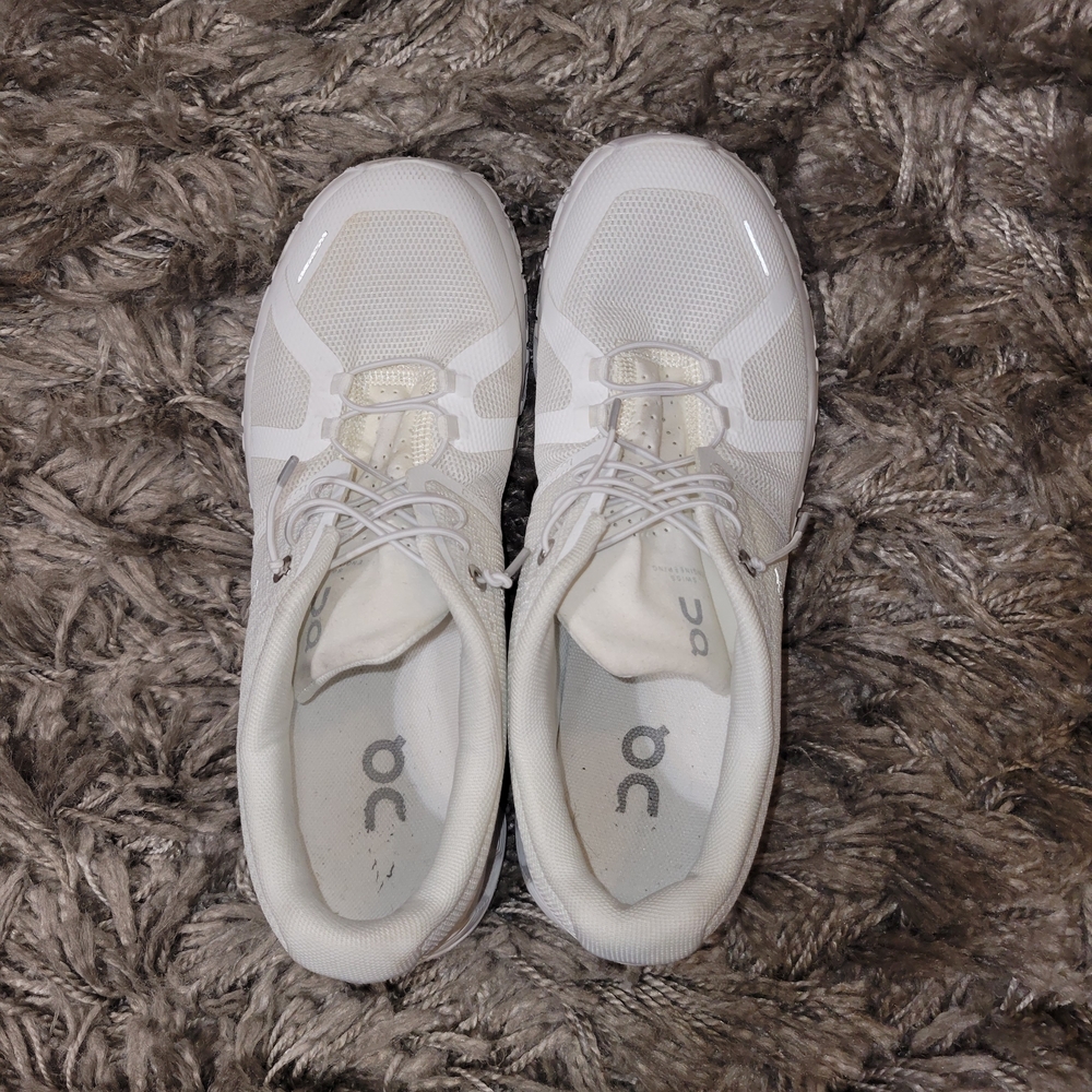 On Running White Mesh Sneakers